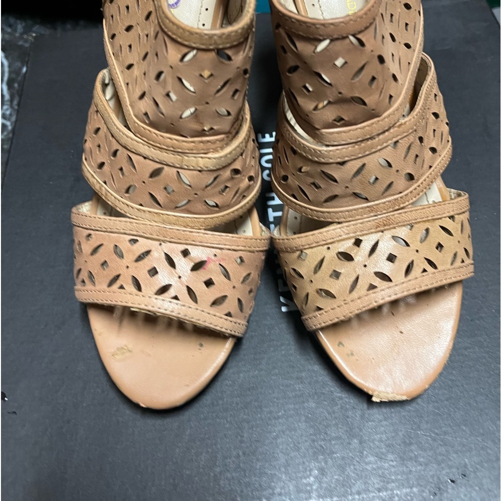 Tan summer heels
